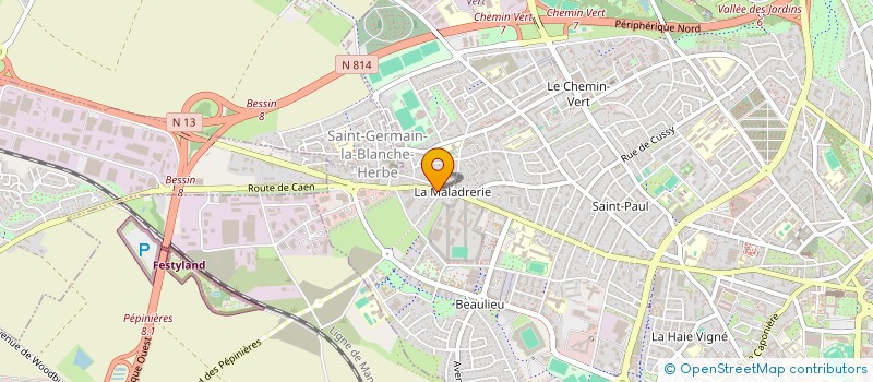 localisation de l'entreprise SCI RIVA BELLA INVEST à CAEN