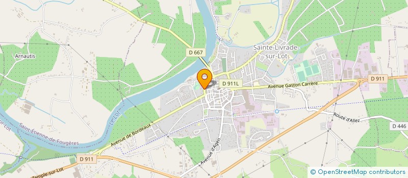 localisation de l'entreprise SCI RIVA DETENTE  SAINTE LIVRADE SUR LOT