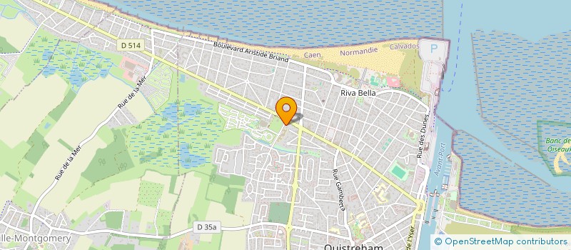 localisation de l'entreprise SCI RIVA PHYSIO  OUISTREHAM