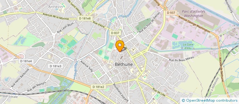localisation de l'entreprise SCI RIVA RENNES  BETHUNE