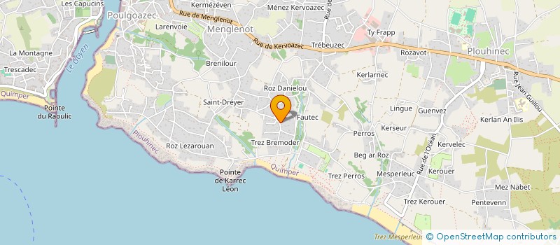 localisation de l'entreprise SCI RIVAGE  PLOUHINEC