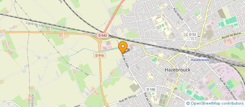 localisation de l'entreprise SCI RIVAGE  HAZEBROUCK