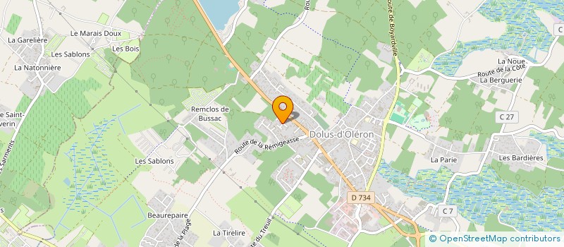 localisation de l'entreprise SCI RIVALLAND  DOLUS D'OLERON