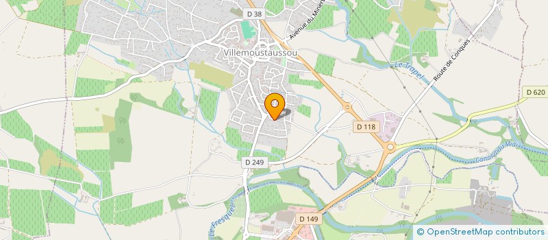 localisation de l'entreprise SCI RIVALS à VILLEMOUSTAUSSOU