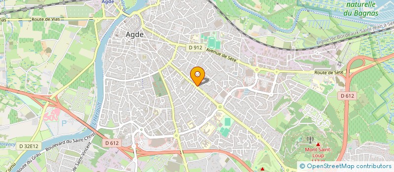 localisation de l'entreprise SCI  RIVALTA THIRION  AGDE