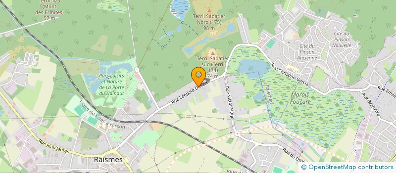 localisation de l'entreprise SCI RIVAN  RAISMES