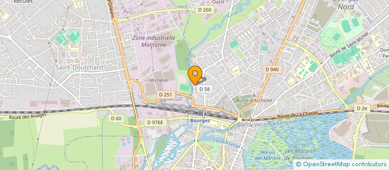 localisation de l'entreprise SCI RIVANEIRE  BOURGES