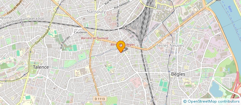 localisation de l'entreprise SCI RIVASSEAU à BEGLES