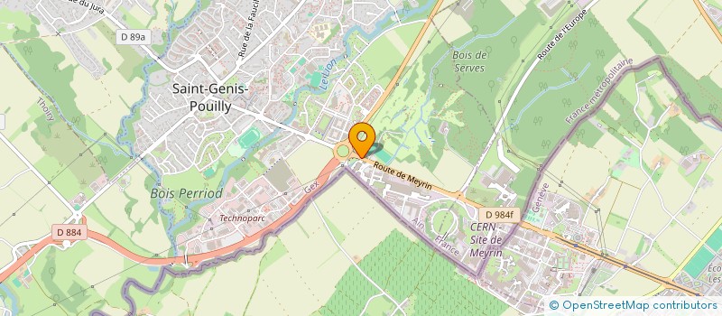 localisation de l'entreprise SCI RIVASUN à SAINT-GENIS-POUILLY