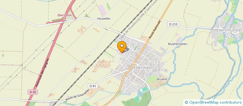 localisation de l'entreprise SCI RIVAT  EBERSHEIM