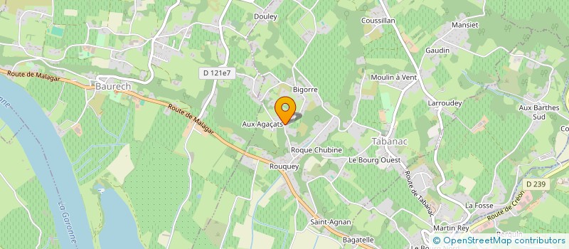 localisation de l'entreprise SCI RIVDAU  TABANAC