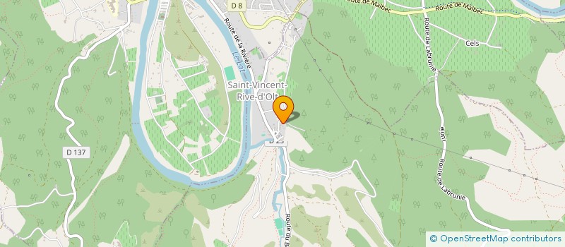 localisation de l'entreprise SCI RIVE D'OLT  SAINT VINCENT RIVE D'OLT