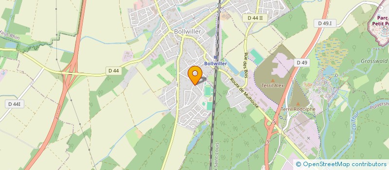 localisation de l'entreprise SCI RIVE DOUCE  BOLLWILLER