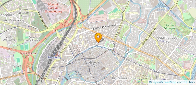 localisation de l'entreprise SCI RIVE DROITE  STRASBOURG