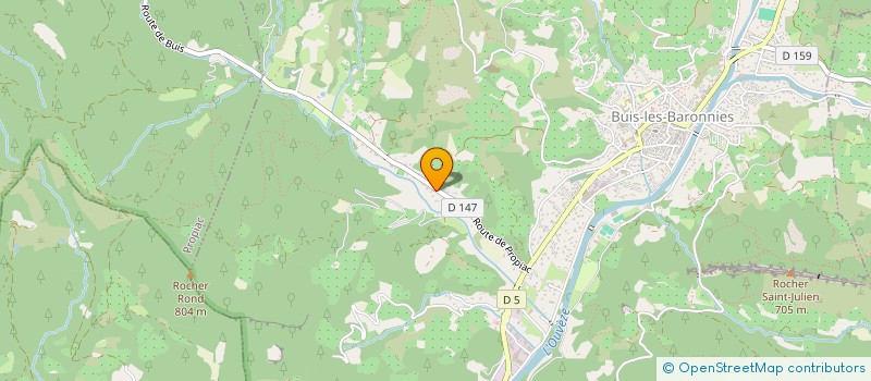 localisation de l'entreprise SCI RIVE DROITE à BUIS-LES-BARONNIES