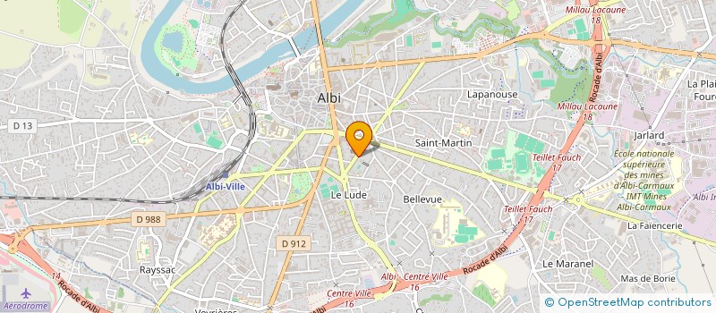 localisation de l'entreprise SCI RIVE DROITE à ALBI
