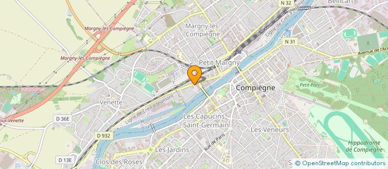 localisation de l'entreprise SCI RIVE DROITE MARGNY  MARGNY-LES-COMPIEGNE