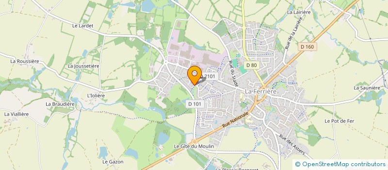 localisation de l'entreprise SCI RIVE DU LAY à LA FERRIERE