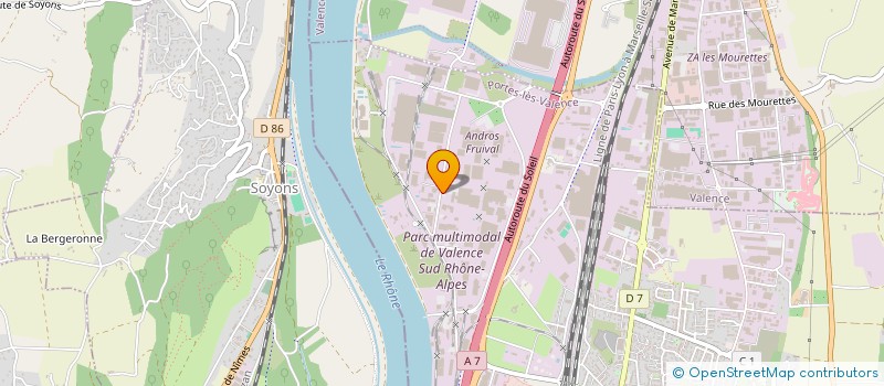 localisation de l'entreprise SCI RIVE GAUCHE  PORTES-LES-VALENCE