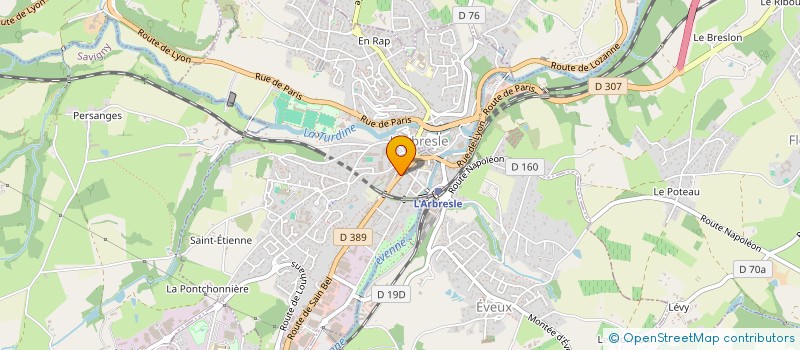 localisation de l'entreprise SCI RIVE GAUCHE  L'ARBRESLE