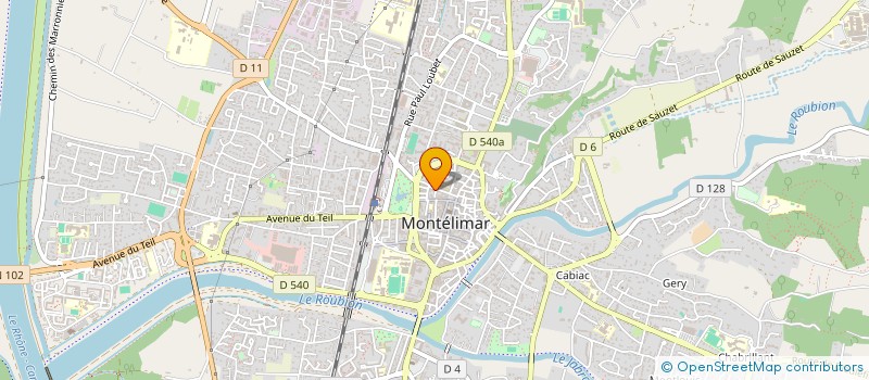 localisation de l'entreprise SCI RIVE GAUCHE à MONTELIMAR