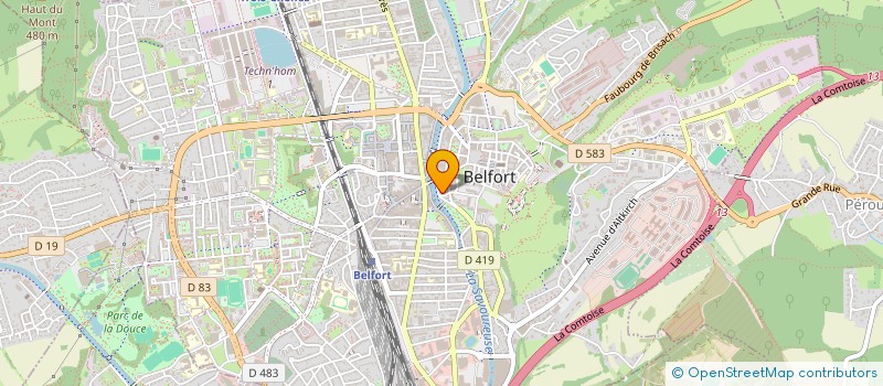 localisation de l'entreprise SCI RIVE GAUCHE à BELFORT