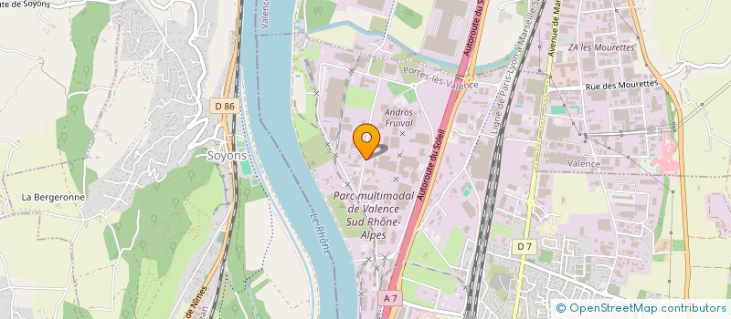 localisation de l'entreprise SCI RIVE GAUCHE IMMOBILIER  PORTES-LES-VALENCE