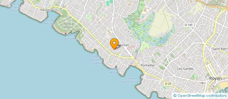 localisation de l'entreprise SCI RIVE SUD  VAUX-SUR-MER