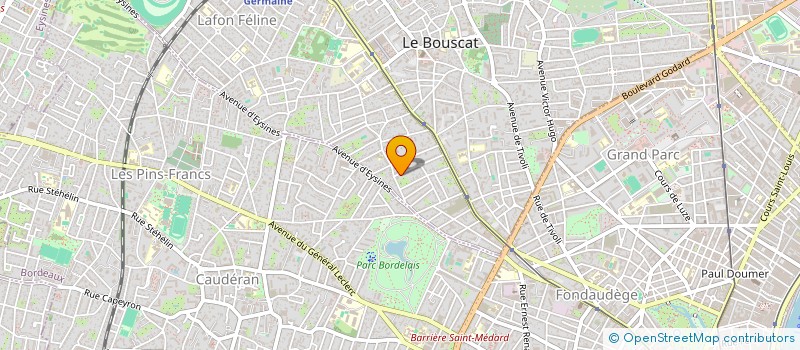 localisation de l'entreprise SCI RIVECLAIR  LE BOUSCAT