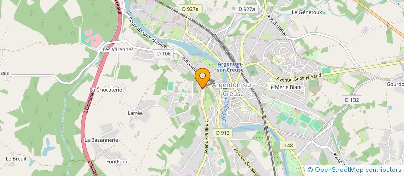 localisation de l'entreprise SCI RIVELAC à ARGENTON-SUR-CREUSE