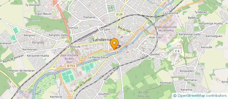 localisation de l'entreprise SCI RIVELO 29  LANDERNEAU