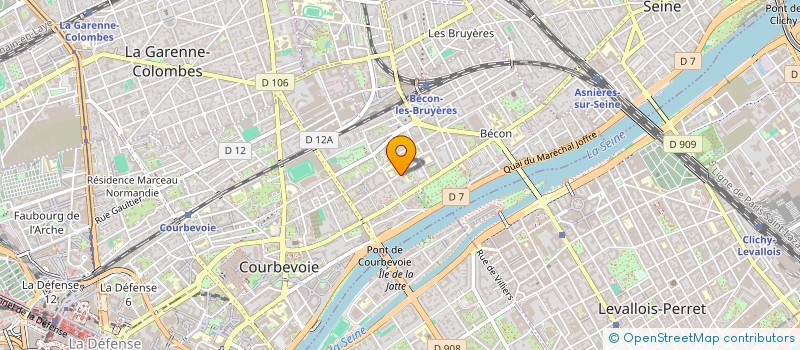 localisation de l'entreprise SCI RIVERE à COURBEVOIE