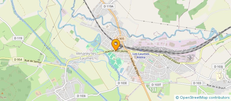 localisation de l'entreprise SCI RIVEROTTE  VENAREY-LES-LAUMES