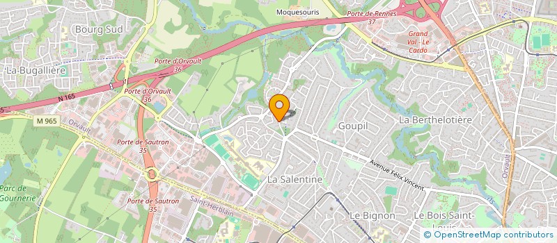 localisation de l'entreprise SCI RIVERSIDE à ORVAULT