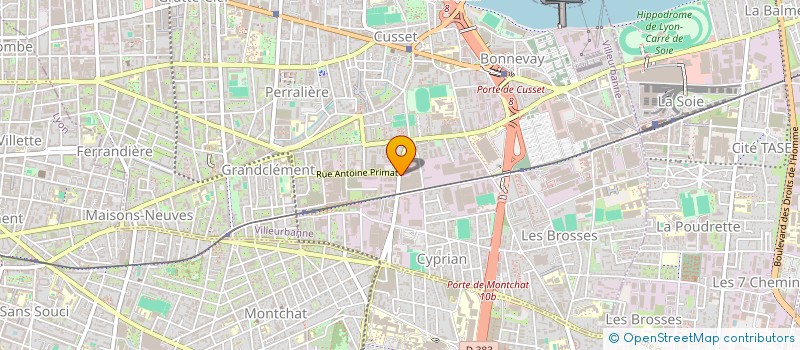 localisation de l'entreprise SCI RIVERSIDE, CA  VILLEURBANNE