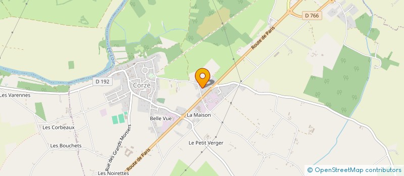 localisation de l'entreprise SCI RIVES 49  CORZE