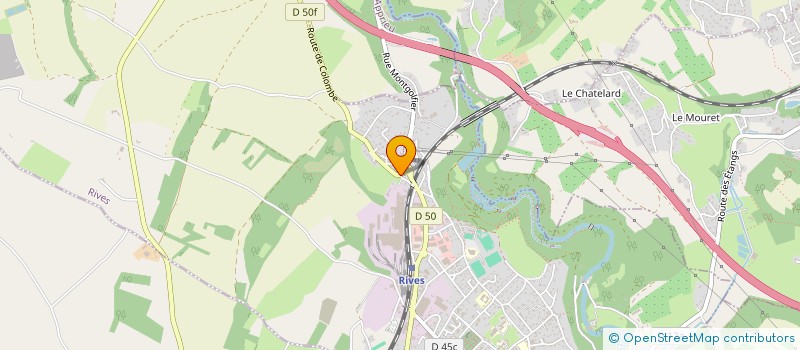 localisation de l'entreprise SCI RIVES  RIVES