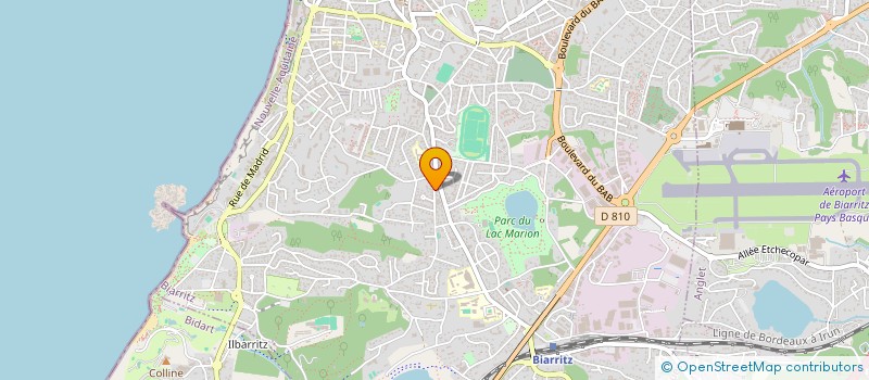 localisation de l'entreprise SCI RIVES à BIARRITZ