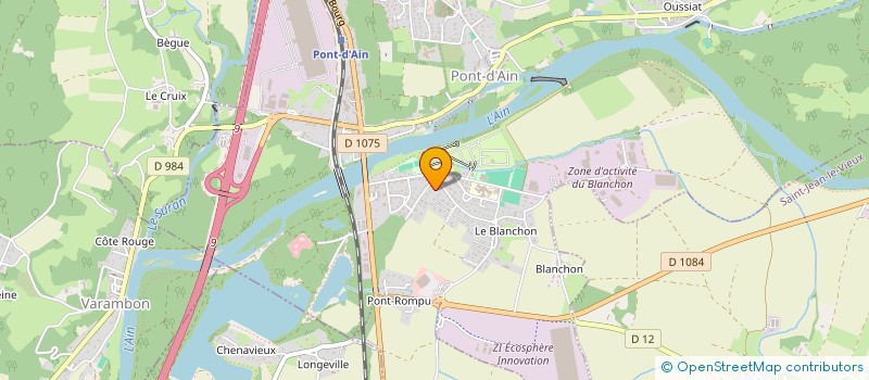 localisation de l'entreprise SCI RIVES D AIN  PONT-D'AIN