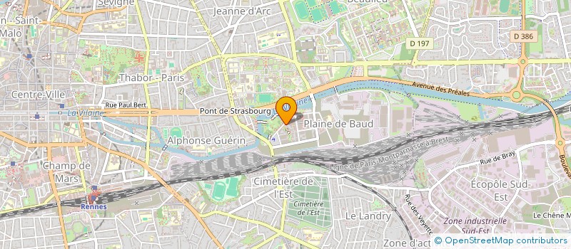 localisation de l'entreprise SCI RIVES D'OZIER  RENNES