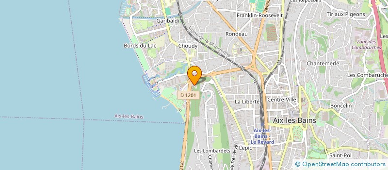 localisation de l'entreprise SCI RIVES DU LAC  TRESSERVE