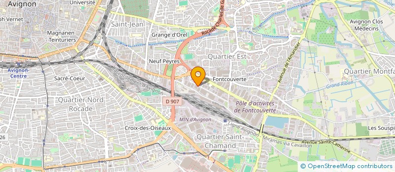 localisation de l'entreprise SCI RIVET  AVIGNON