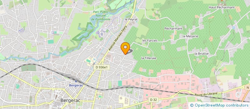 localisation de l'entreprise SCI RIVET à BERGERAC