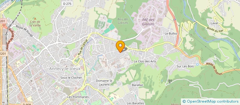 localisation de l'entreprise SCI RIVEWILLE à ANNECY