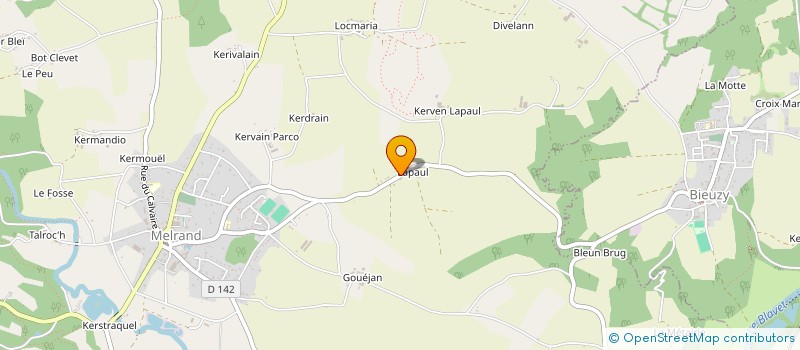 localisation de l'entreprise SCI RIVEZON  PLUMELIAU-BIEUZY