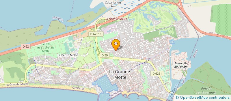 localisation de l'entreprise SCI RIVIERA  LA GRANDE-MOTTE