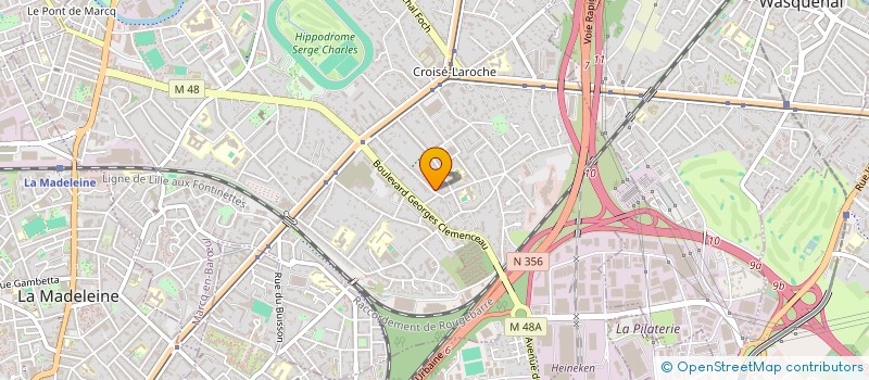 localisation de l'entreprise SCI RIVIERA  LILLE