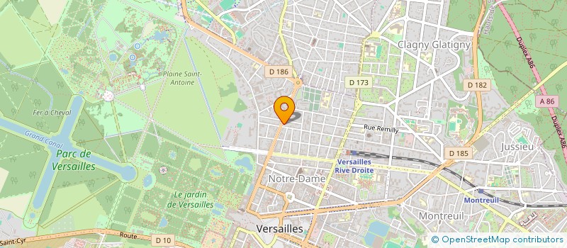 localisation de l'entreprise SCI RIVIERA à VERSAILLES