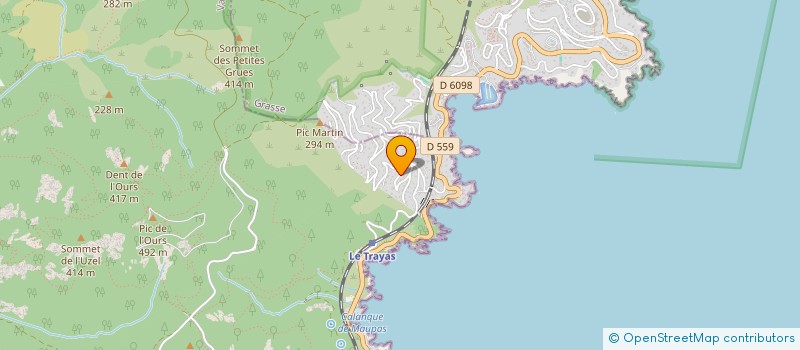 localisation de l'entreprise SCI RIVIERA  SAINT-RAPHAEL