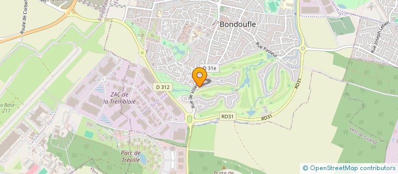 localisation de l'entreprise SCI RIVIERA  BONDOUFLE